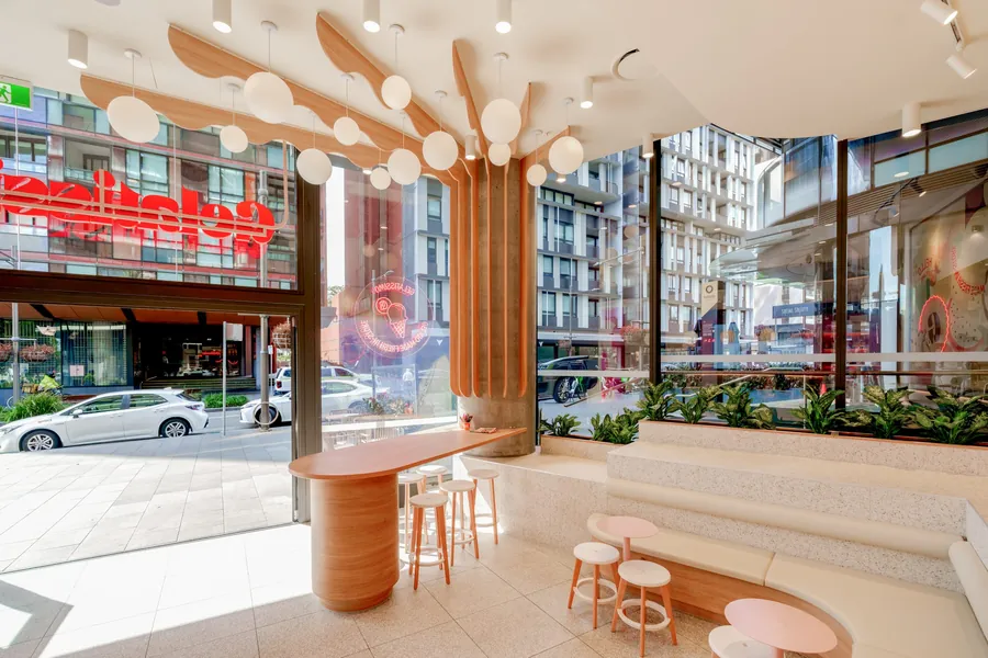 Completed retail fitout at Green Square